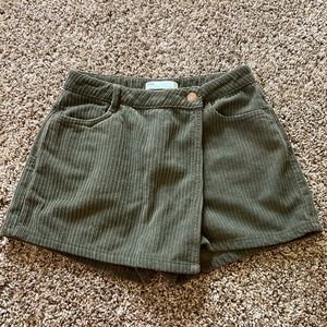 High waisted Corduroy skort